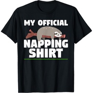 Lazy Sloth Tshirts Funny Napping T-Shirt