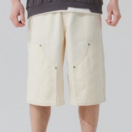 MLB | กางเกงขาสั้นผ้ายีนส์ทรงคลาสสิกสำหรับผู้ชาย MLB กางเกงขาสั้นทรงหลวมสบาย ๆ สำหรับใส่ไปทำงานในชีว