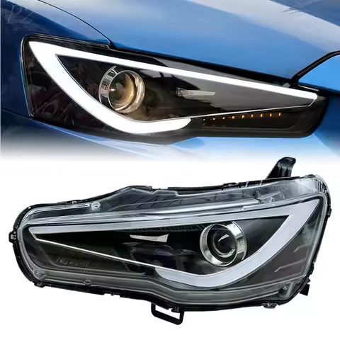 Headlight For Mitsubishi Lancer EX 2008-2016 Car автомобильные товары LED DRL Hella Xenon Lens Hella