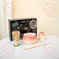 Undineu ชุดถ้วยมัทฉะญี่ปุ่น (4/5/7ชิ้น) Matcha Set Mtacha Kit ถ้วย-แปรง-ที่ใส่-อุปกรณ์ชงมัทฉะ