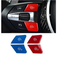Car Steering Wheel M1 M2 Switch Button Cover Fit For BMW M3 M4 M5 M6 X5M X6M F80 F82 F83 F10 F15 F16