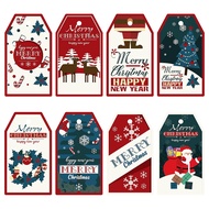 Christmas Tag 2022 New Style [50/pcs] Label Party Gift Decoration Colorful Card Packaging Listing Ready Stock Supplies