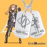 【Free-delivery】 Game Girls Frontline Ump45 Hk416 Cosplay Pendant Dog Tag Operator Ak12 Engraving Necklace Identity Props