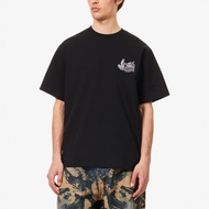Awake NY Summer New Style Black Loose Short-Sleeved Men's Unique Creative Printed T-Shirt Fashion Ca