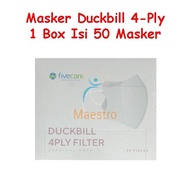 Masker Medis Duckbill 4 Ply FiveCare Surgical Face Mask Five Care