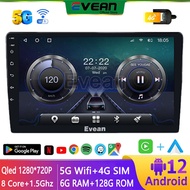 TS18 Octa Core 2din Car Android Radio Multimedia Player 9 10 inch Carplay Auto Bluetooth Headunit Su