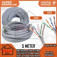 NYK Spectra Cable LAN Internet Cable Per 5 Meter UTP FTP CAT5 CAT6 CAT 5 6 Indoor Outdoor RJ45 Ether