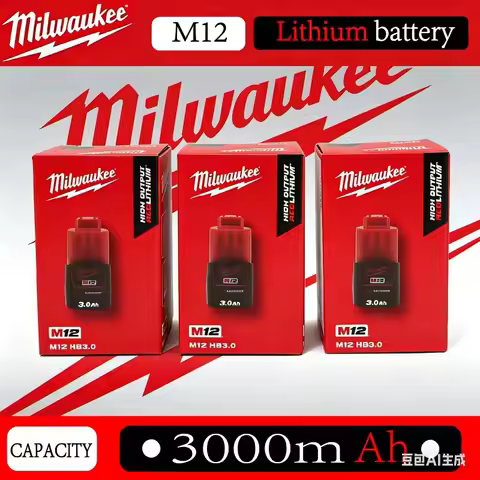 100% Original Milwaukee 12V Battery M12B3 M12B2 3.0Ah 2.0Ah 3000mAh LITHIUM For M12 Tools Free Shipp