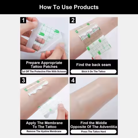 10M Tattoo Bandage Roll Transparent Tattoo Film Waterproof Protective Skin Wound Repair Film Tattoo 