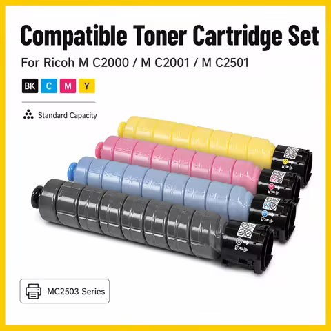 MC2503 Black Cyan Magenta Yellow Toner for Ricoh MC2000 MC2001 MC2501 8500 3500 Pages