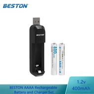BESTON AAAA 2PCS 1.2V NiMH Rechargeable Battery and Charger Set