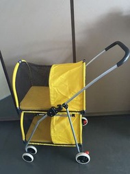 Jor Jor Dog I love pets 激罕款式雙層超靚罕有黃色 Dodopet big large huge dog dogs pets car pet cat cats stroller 
