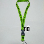 KAWASAKI Green Fluorescent Landyard Neckstrap