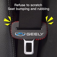 Car Logo Seat Safety Belt Buckle Cover Interior Accessories For Geely Geometry C Coolray GX3 Binray 