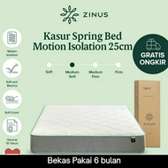 Kasur Bekas Spring Bed Pocket Zinus Motion Isolation Tebal 25cm - 180x200