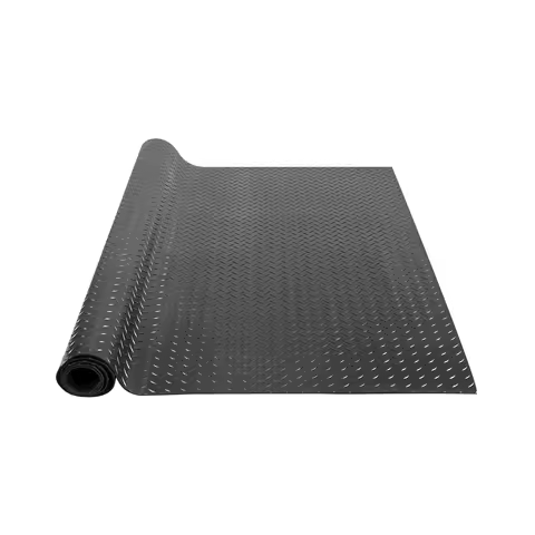 SucceBuy Diamond-Plate Rubber Flooring Roll 4 x 6/8/10/15 ft SBR Rubber Garage Floor Mat Easy to Cle
