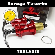 Hub Freehub Jangkrik Sepeda Lubang 32 Merk Pacific Warna Merah Sepeda MTB BMX SELI