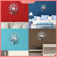 {lowerprice}  Sun Flower Shape DIY Modern Mirror Wall Sticker Decal Home Bedroom Decorations