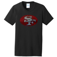 Mens San Francisco 49Ers Football Ladies Bling T-Shirt Size