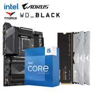 【重磅價】Intel【14核】Core i5-13600KF+技嘉 B760 AORUS ELITE AX+十銓 T-FORCE VULCAN ECO DDR5-6000 16G*2(銀)+WD_BLACK SN850X 1TB