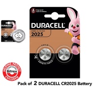 DURACELL Lithium Coin CR2025 Battery cr2025 Bateri Jam Tangan car remote 2025 Bateri cr2025 Beteri B