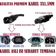 C15 C14 1.5mm 1.5 Meter Power Cord Cable