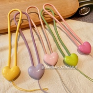 handphone sling strap handphone wrist strap Glossy Heart-Shaped Silicone Mini Fan USB Flash Drive Ph