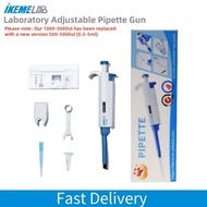IKEME Pipette Gun Digital Adjustable Dragon Pipette Medical Supplies Pipettor with Pipette Tips Labo
