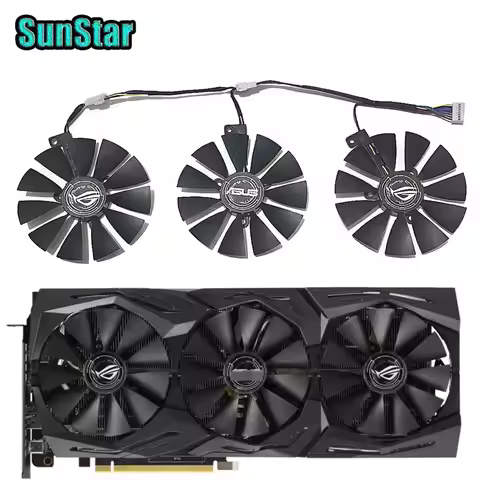 New FDC10U12S9-C FDC10H12S9-C 7PIN 87MM 3holes GPU cooling fan,For ASUS STRIX ROG RTX 2060 2070 RTX 