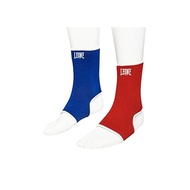 LEONE 1947 Martial Arts Kickboxing MMA Ankle Guard [DOUBLE FACE ANKLE GUARDS] Reversible Color Ankle Supporter Size S/Red &amp; Blue AB716