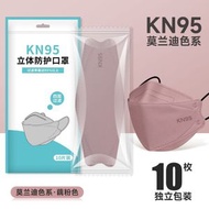 全城熱賣 - S29 (50片裝 /粉紅色）kn95口罩 莫蘭迪色3d立體 高顏值魚嘴柳葉型 拋棄式防護 3D立體口罩 獨立包裝