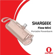 Shargeek Flow Mini 5000mAh Powerbank Lipstick Sized Portable Power Bank with Built-in Cable and Inte