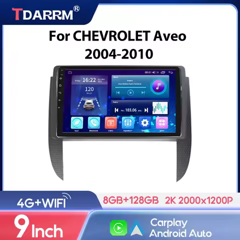 TDARRM For CHEVROLET Aveo 2004-2010 Android 9inch Car Radio GPS Navigation Multimedia Player Carplay