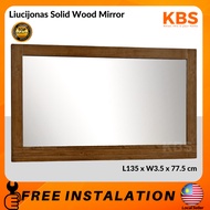 (FREE Shipping) KBS Liucijonas 4.5FT Wall Mirror / Full Solid Wood Walnut Wood Frame / Mid-Cemtury /