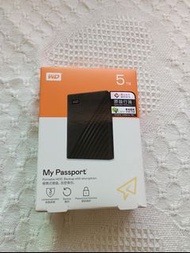 WD Western Digital My Passport 2.5" Usb3.0 Portable Hard Disk 5TB HDD 全新行貨 外置硬盤 (黑)