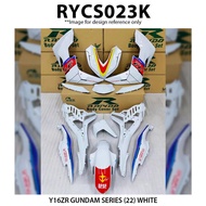 Cover Set Rapido Y16ZR Yamaha Gundam Series (22) Color White Y16 Coverset Putih Accessories Motor