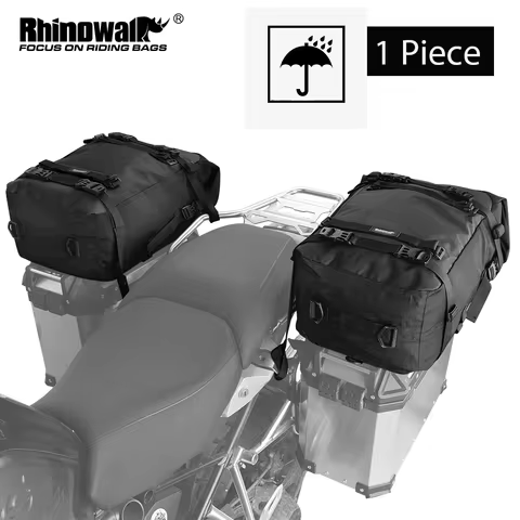 Rhinowalk Motorcycle Side Box Top Bag 10L/20L/30L Waterproof Motocross Luggage Saddle Pannier Case T