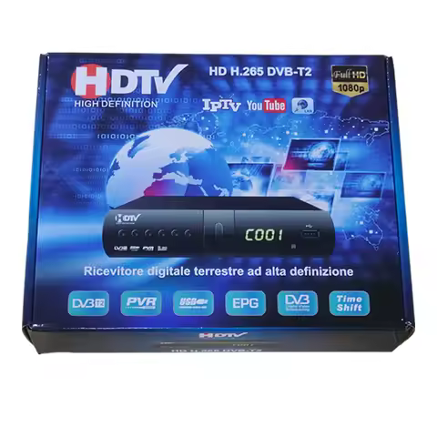 Spain Italy H.265 DVB T2 Digital Terrestrial TV Receiver 1080P FTA TV Decoder T2 Media Player Suppor
