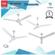 PANASONIC/ISONIC/KDK/KHIND/MAXVI 60" 3 Blade Ceiling Fan F-M15A0VBWH / CTF-CF60 / K15V0 / 608/ CF630