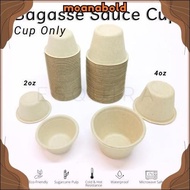 (CUP ONLY) Bagasse Sauce Cup 25pcs 2oz, 4oz, 5oz/s