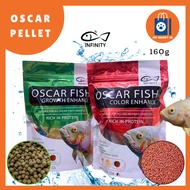 Oscar Fish Pellet - Color Enhancer and Faster Growth Oscar Fish Food 160g Floating Pellet
