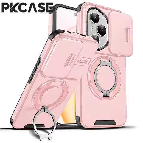 PKCASE Slide Push Window Phone Case For Honor 400 Lite 400 Smart 400 Pro Bracket Cover For Honor X7d