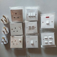 UMS Switch Socket Sirim 1way/2way Kepala Plug