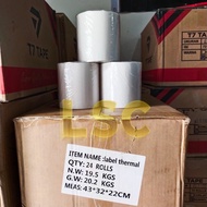 LABEL RESI THERMAL 100 X 150 BARCODE LABEL STICKER THERMAL100X150