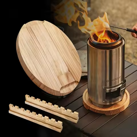 CHANGE MOORE Tabletop Fire Pit Mat for Solo Stove Mesa, Small Stove Mesa XL, Heat Resistant Pine Woo