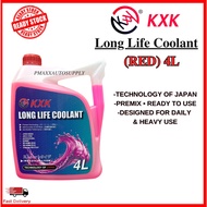 Premix KXK Long Life Coolant 4Liters ( Technology of Japan ) Red TCL Long Life Coolant KXK TCL