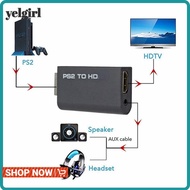 AGLYELGIRL Converter, Game to HDMI PS2 to HDMI Adapter, Durable 3.5mm Audio Output HD Cable 480i/480