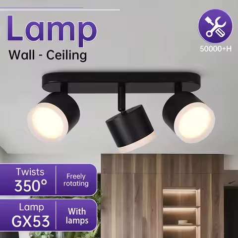 GX53 Led Ceiling Lamp 220V 3 Color Spot Lamps DownLight Replaceable Bulb Ceiling spotlight for Livin