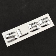 ALL 3d ABS Chrome Letters Car Rear Trunk Badge SL43 SL55 SL63 SL65 Emblem Logo For Mercedes AMG SL R