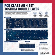 PCB Amplifier Class AB 4 Set Toshiba Double Layer 2SC5200 2SA1943 Board Power Amplifier Audio
